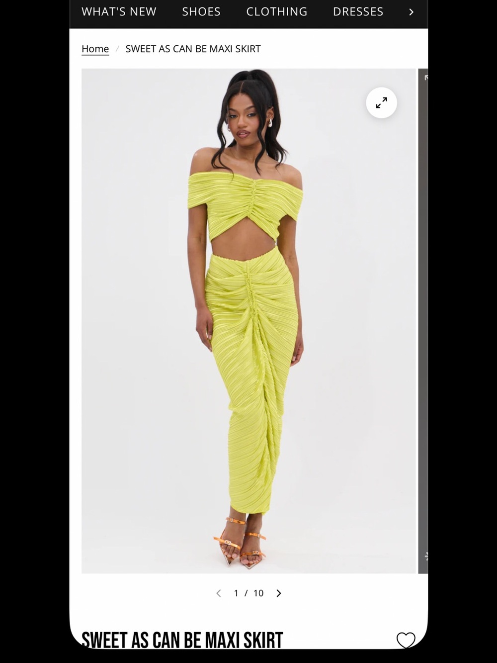 AKIRA SWEET AS CAN BE MAXI SKIRT Size MM